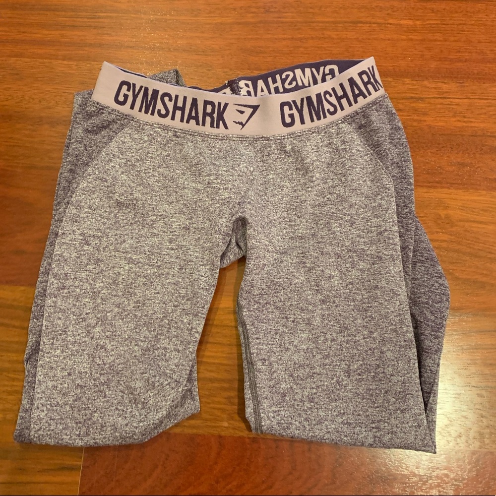 Gymshark flex leggings purple and gray